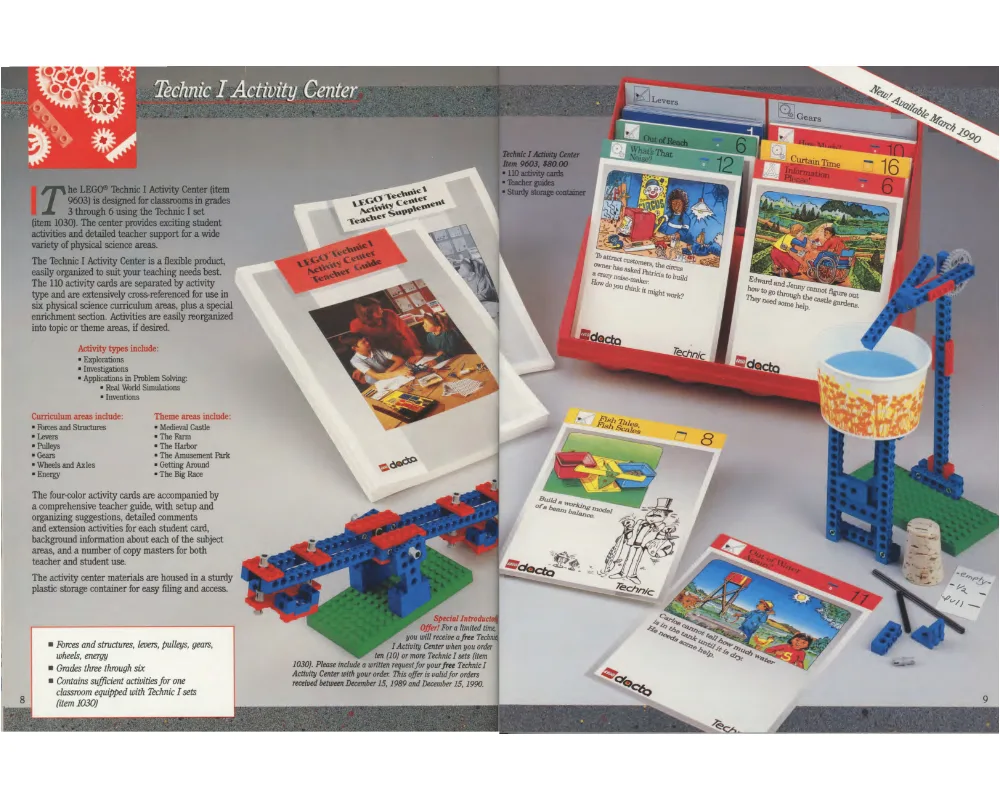 LEGO 9603 Cartes du Centre d'Activités TECHNIC I - prix | Brick Broker