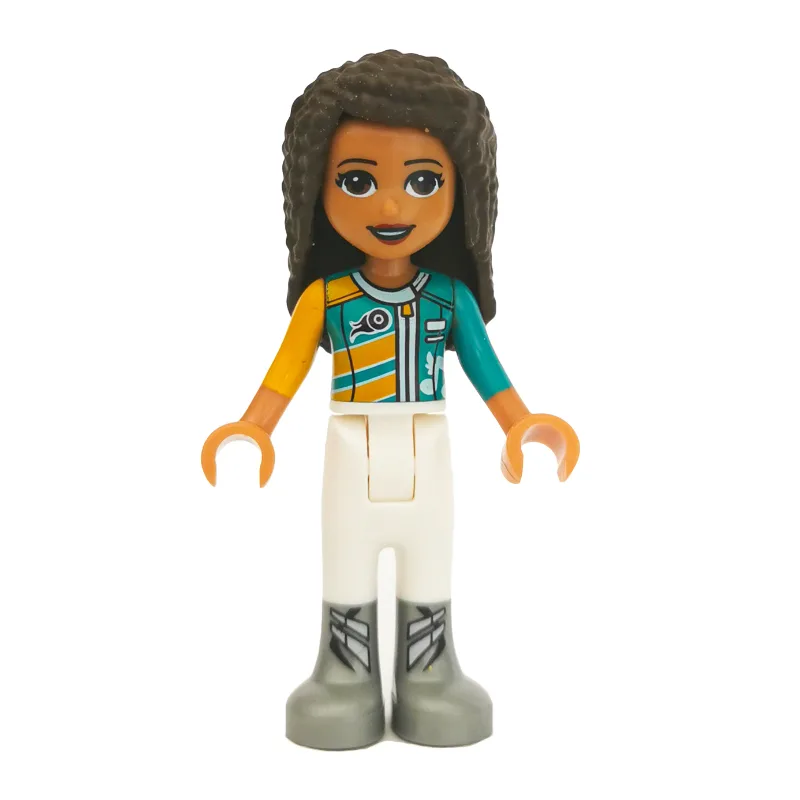 Andrea - Orange/Azure/White Race Suit — dans quels sets LEGO ? (fig-002625) | Brick Broker