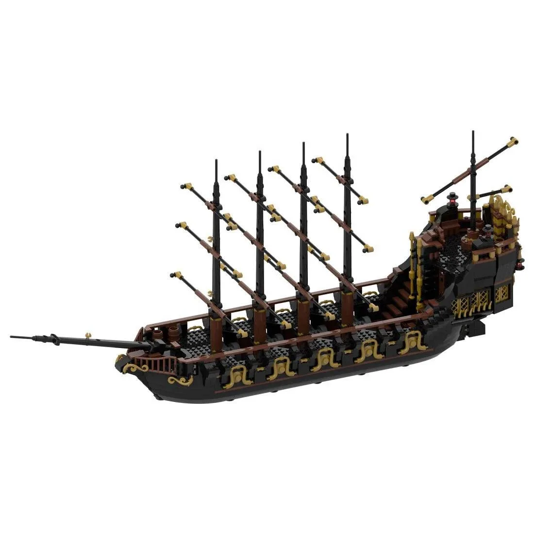 LesDiy Ensemble de construction de navire pirate médiéval doré (LESDIY-3584193) - prix | Brick Broker