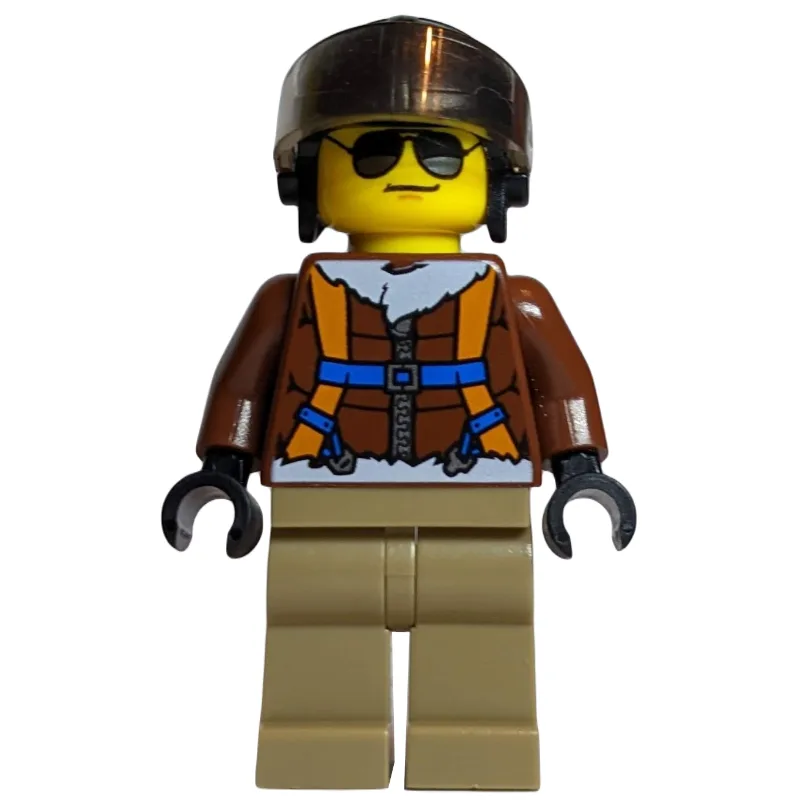 Arctic Explorer, Pilot, Black Helmet, Sunglas… — minifigurine LEGO | Brick Broker