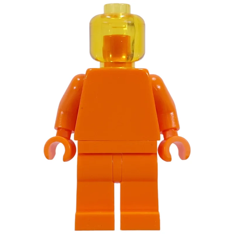 Monochrome, Orange with Trans-Yellow Head — minifigurine LEGO | Brick Broker