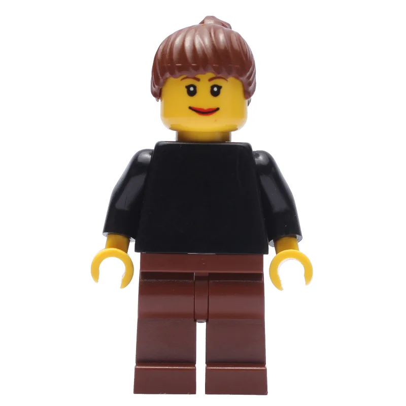 Black Torso, Reddish Brown Legs, Reddish Brow… — minifigurine LEGO | Brick Broker