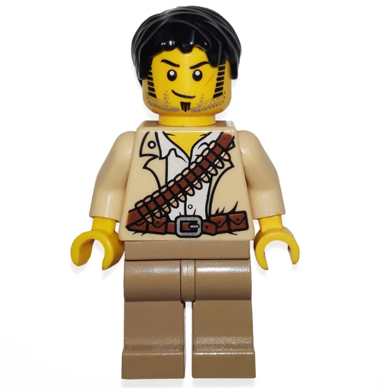 Jake Raines with Ammo Belt (3626c Head) — minifigurine LEGO | Brick Broker