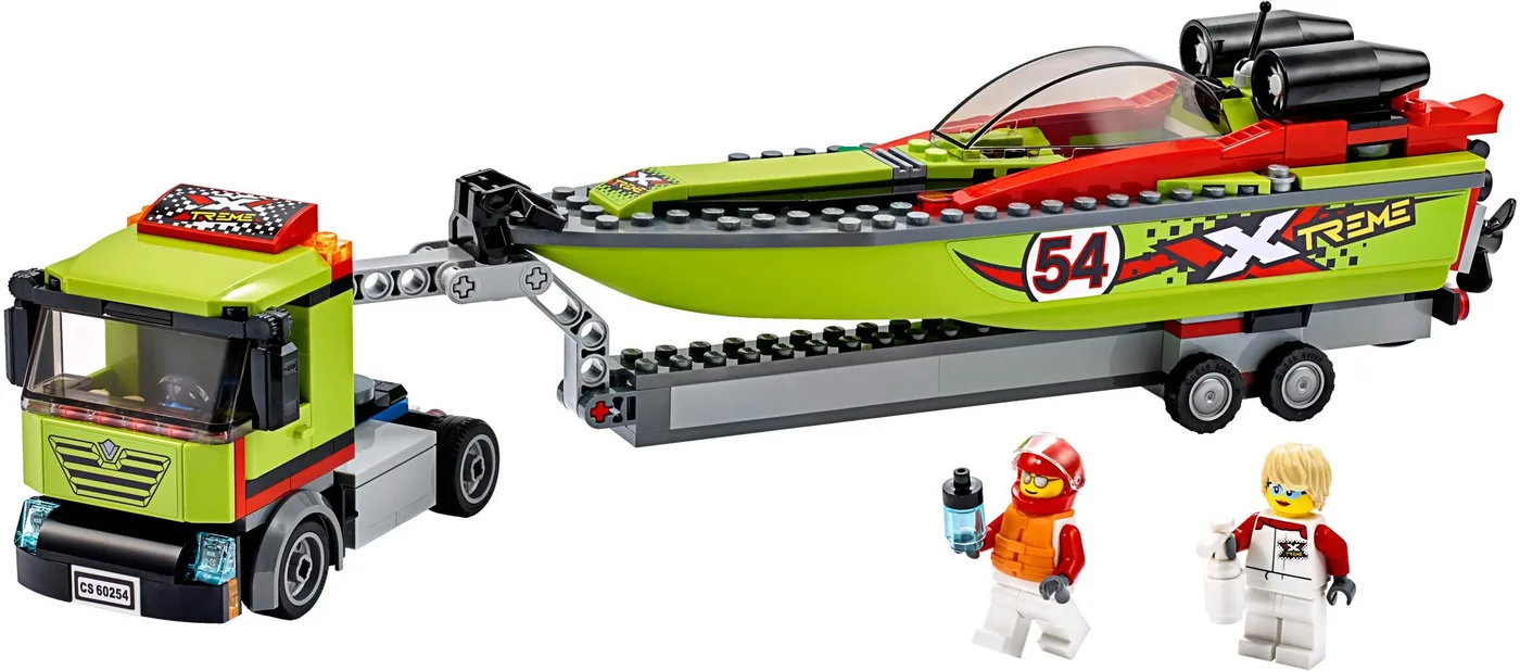 LEGO 60254 Transport de bateaux de course - prix | Brick Broker