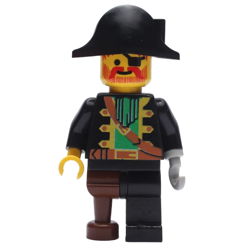 Pirate - Captain, Light Gray Hook, Bicorne — minifigurine LEGO | Brick Broker