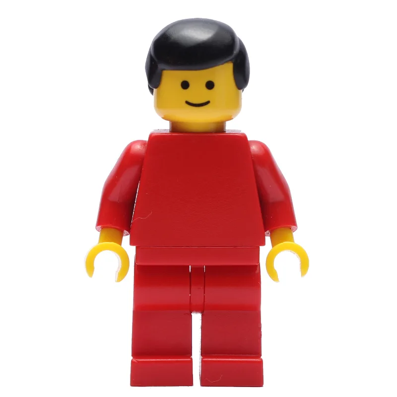 Man, Plain Red, Black Hair — dans quels sets LEGO ? (fig-001198) | Brick Broker