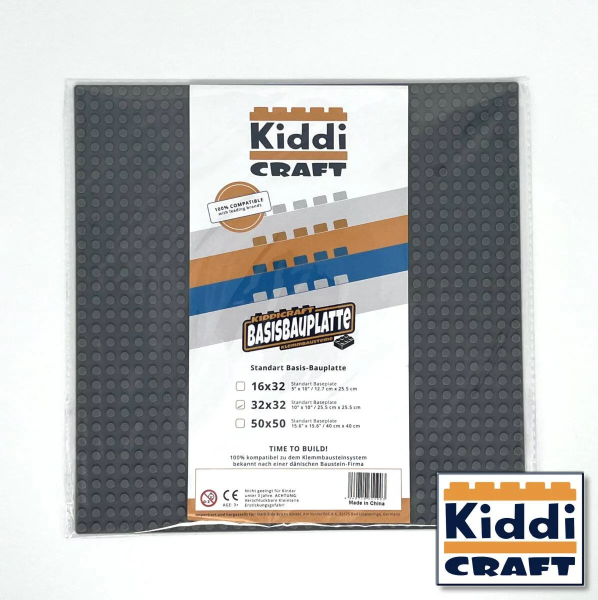 Kiddicraft Plaque de base 32 x 32 tenons (KID-KC32DG) - prix | Brick Broker