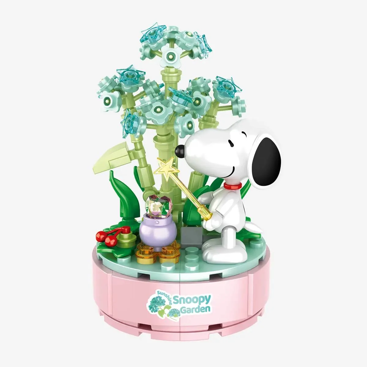 BlueBrixx Jardin de Snoopy "Hortensias en pot" (Peanuts) (BB-108604) - prix | Brick Broker