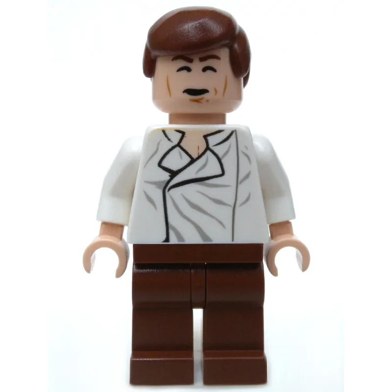 Han Solo, White Shirt, Reddish Brown Legs, Du… — minifigurine LEGO | Brick Broker