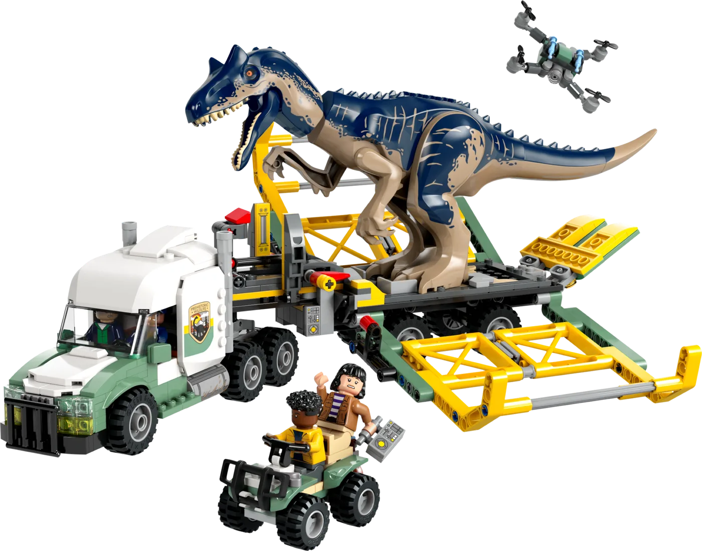 LEGO 76966 Missions Dinosaures : Camion de Transport d'Allosaure - prix | Brick Broker