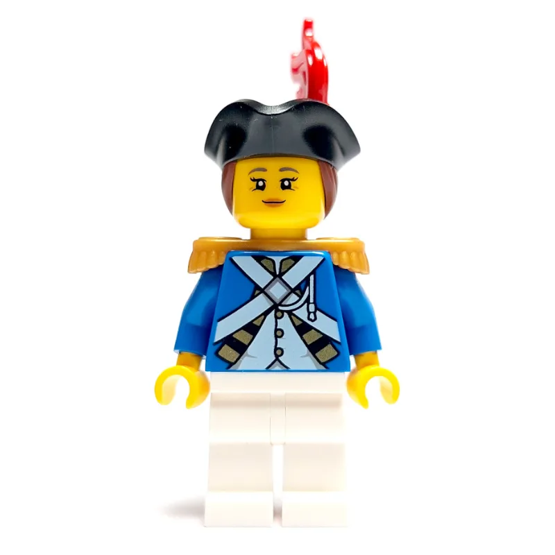 Soldier (Bluecoat) - Captain, Female, Reddish… — minifigurine LEGO | Brick Broker