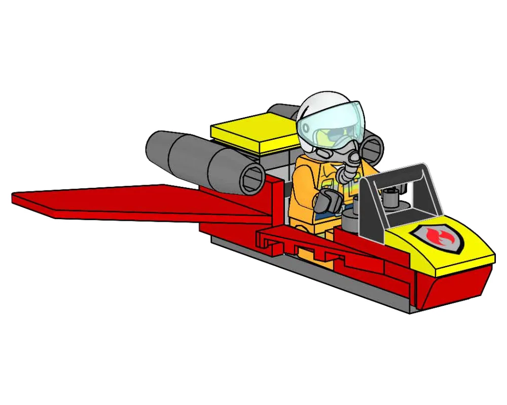 LEGO 952209 Jet de pompier d'Allie Aires - prix | Brick Broker