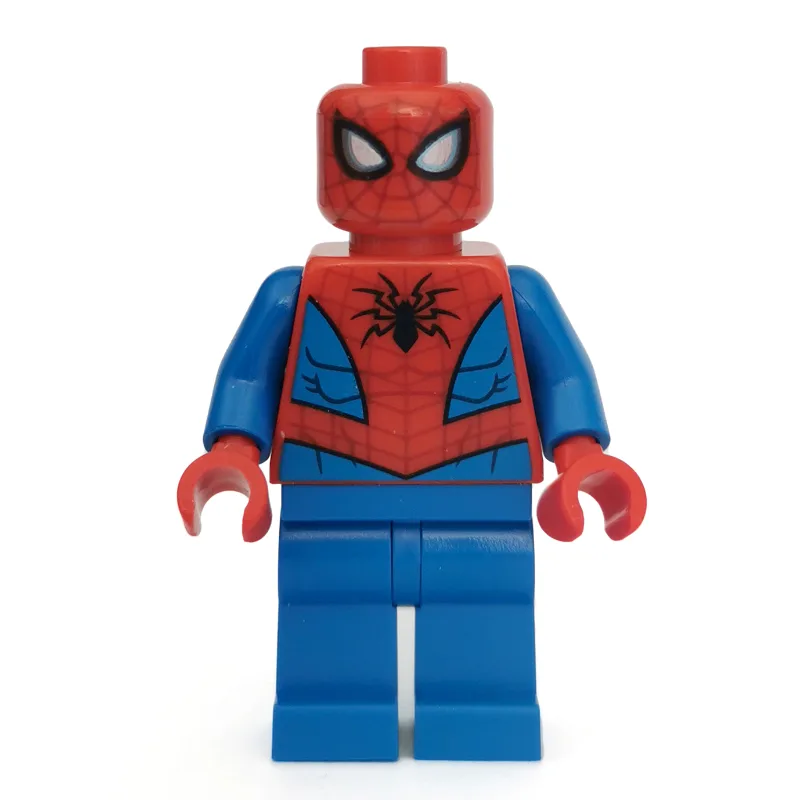 Spider-Man with Dark Red Webbing and Plain Bl… — minifigurine LEGO | Brick Broker
