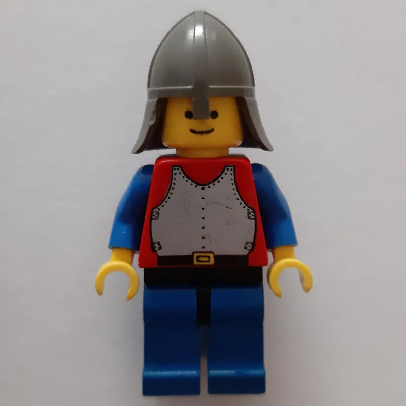 Knight (Breastplate on Red) - Blue Legs, Dark… — minifigurine LEGO | Brick Broker