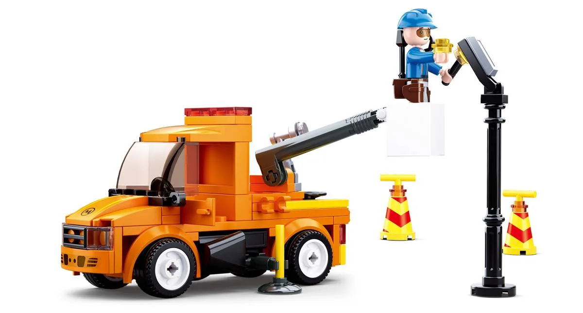 Sluban Camion de lampadaire (SLB-M38-B0781D) - prix | Brick Broker