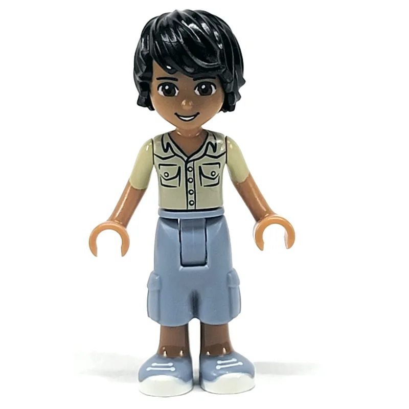 Matthew - Tan Shirt, Sand BLue Trousers — minifigurine LEGO | Brick Broker