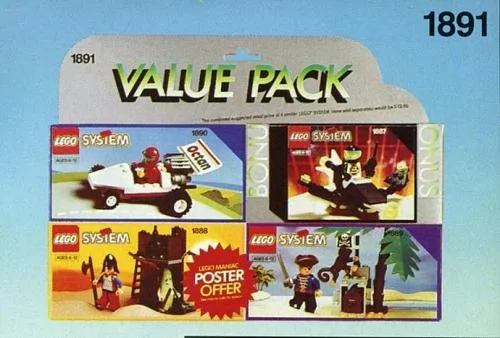 LEGO 1891 Pack Économique de Quatre Ensembles - prix | Brick Broker
