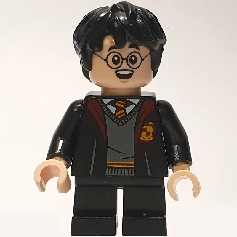 Harry Potter, Gryffindor Robes Open, Short Le… — minifigurine LEGO | Brick Broker