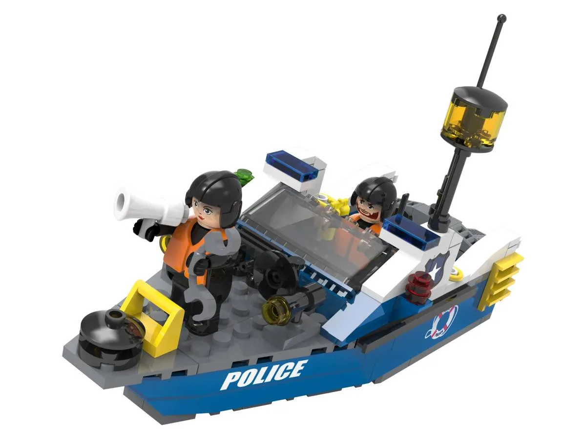 Playtive Clippys Bateau de police (CLIPPYS-79708001) - prix | Brick Broker