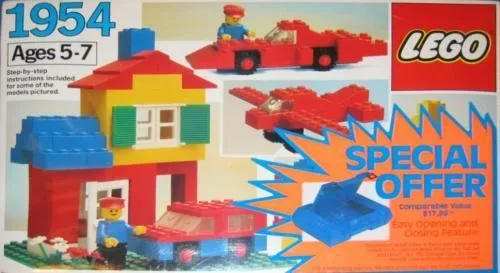 LEGO 1954 Set de Base avec Boîte de Rangement - prix | Brick Broker