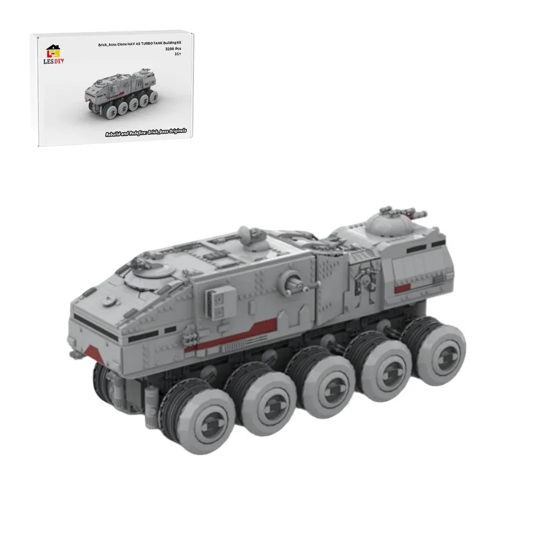 LesDiy Clone HAV A6 TURBO TANK II (LESDIY-3694998) - prix | Brick Broker