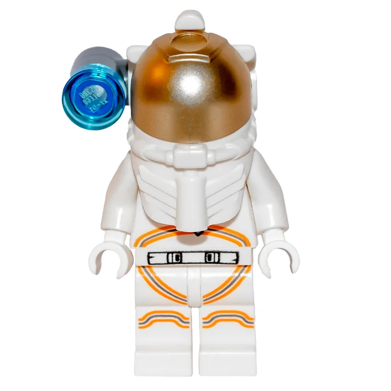 Astronaut - White Torso and Legs, Orange Trim… — minifigurine LEGO | Brick Broker