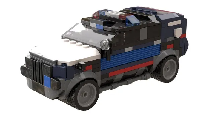 BlueBrixx Voiture de police cyberpunk (BB-106990) - prix | Brick Broker