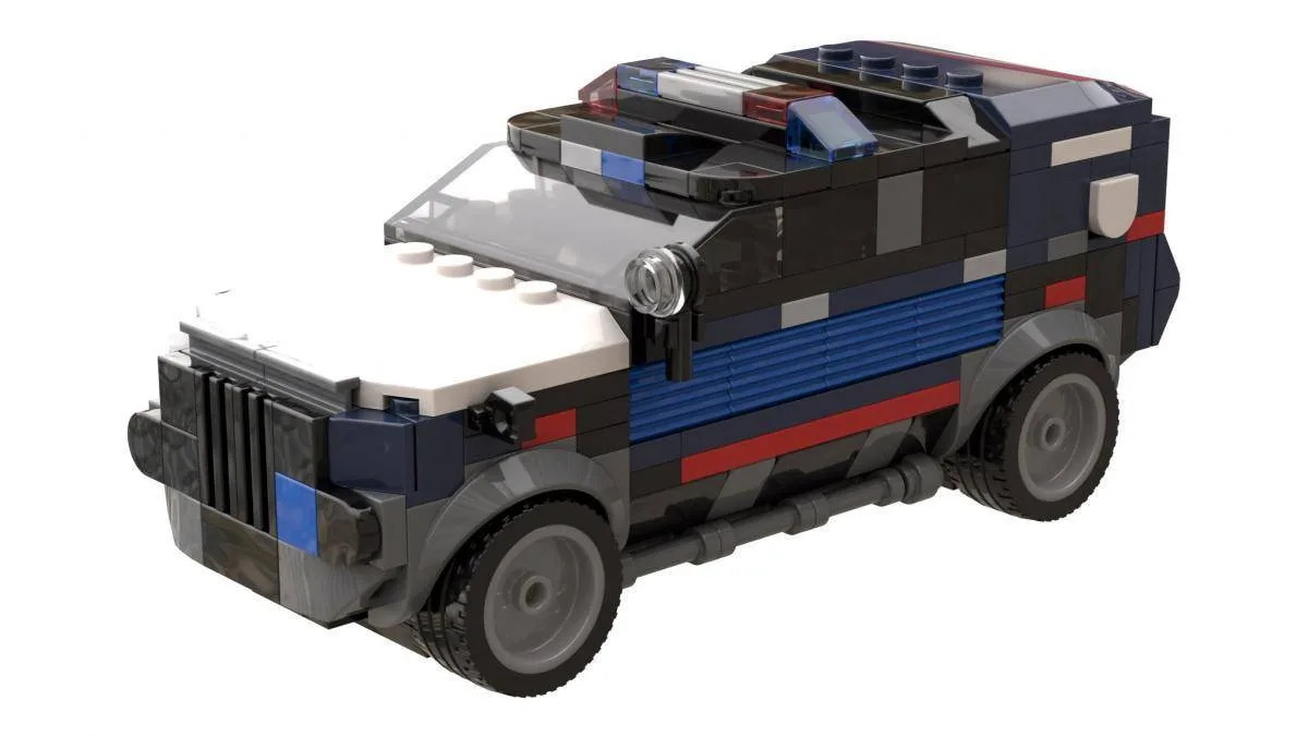BlueBrixx Voiture de police cyberpunk (BB-106990) - prix | Brick Broker