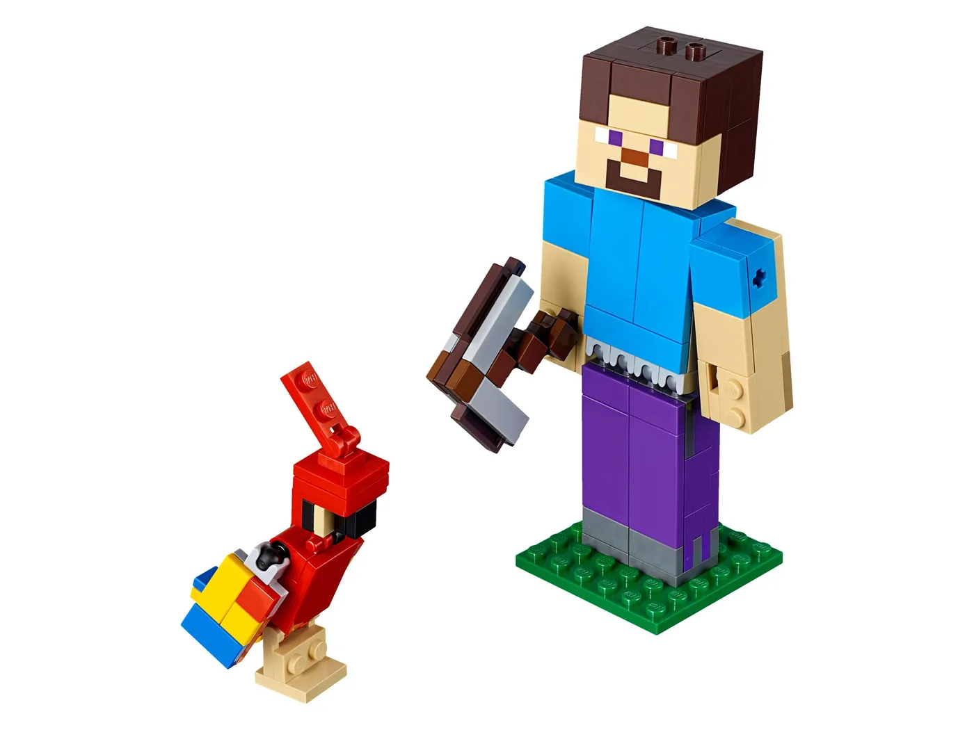 LEGO 21148 Minecraft Steve BigFig avec Perroquet - prix | Brick Broker