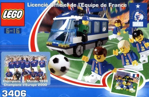 LEGO 3406 Bus de l'Équipe de France - prix | Brick Broker