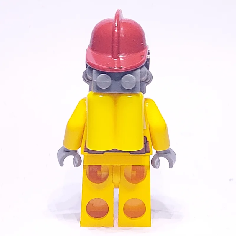 Fireman, Bright Light Orange Fire Suit, Dark… — minifigurine LEGO | Brick Broker