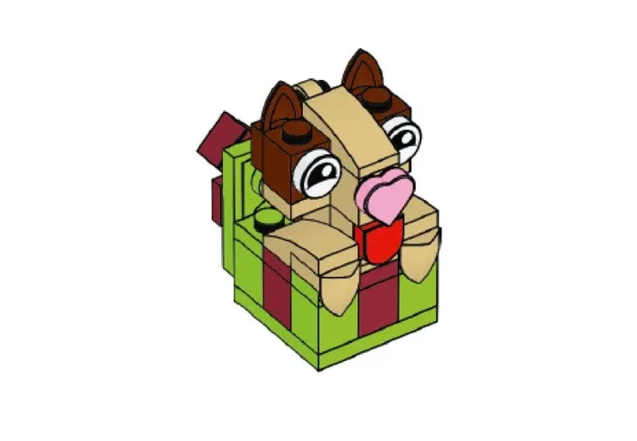 LEGO Ornement de Noël pour animaux de compagnie (PETORNAMENT-1) - prix | Brick Broker