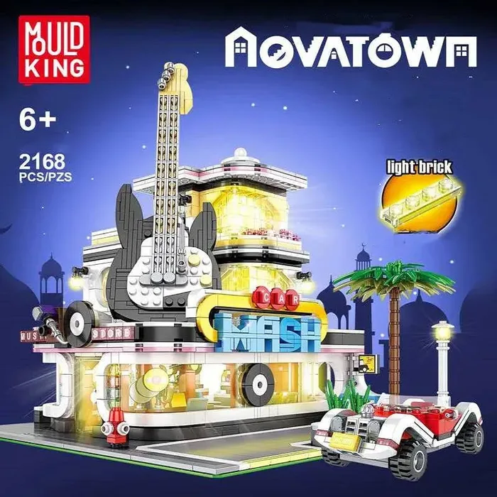Mould King Boutique de Guitares avec Lumières LED (MOU-16002) - prix | Brick Broker