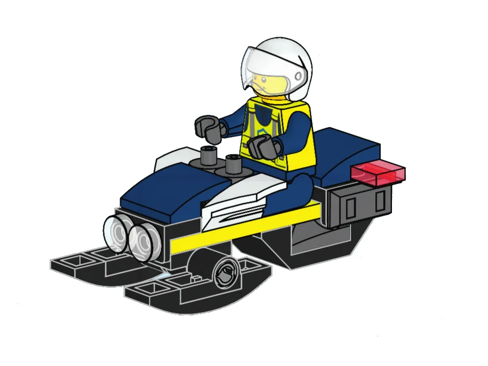 LEGO Police sur motoneige (L0002220-1) - prix | Brick Broker