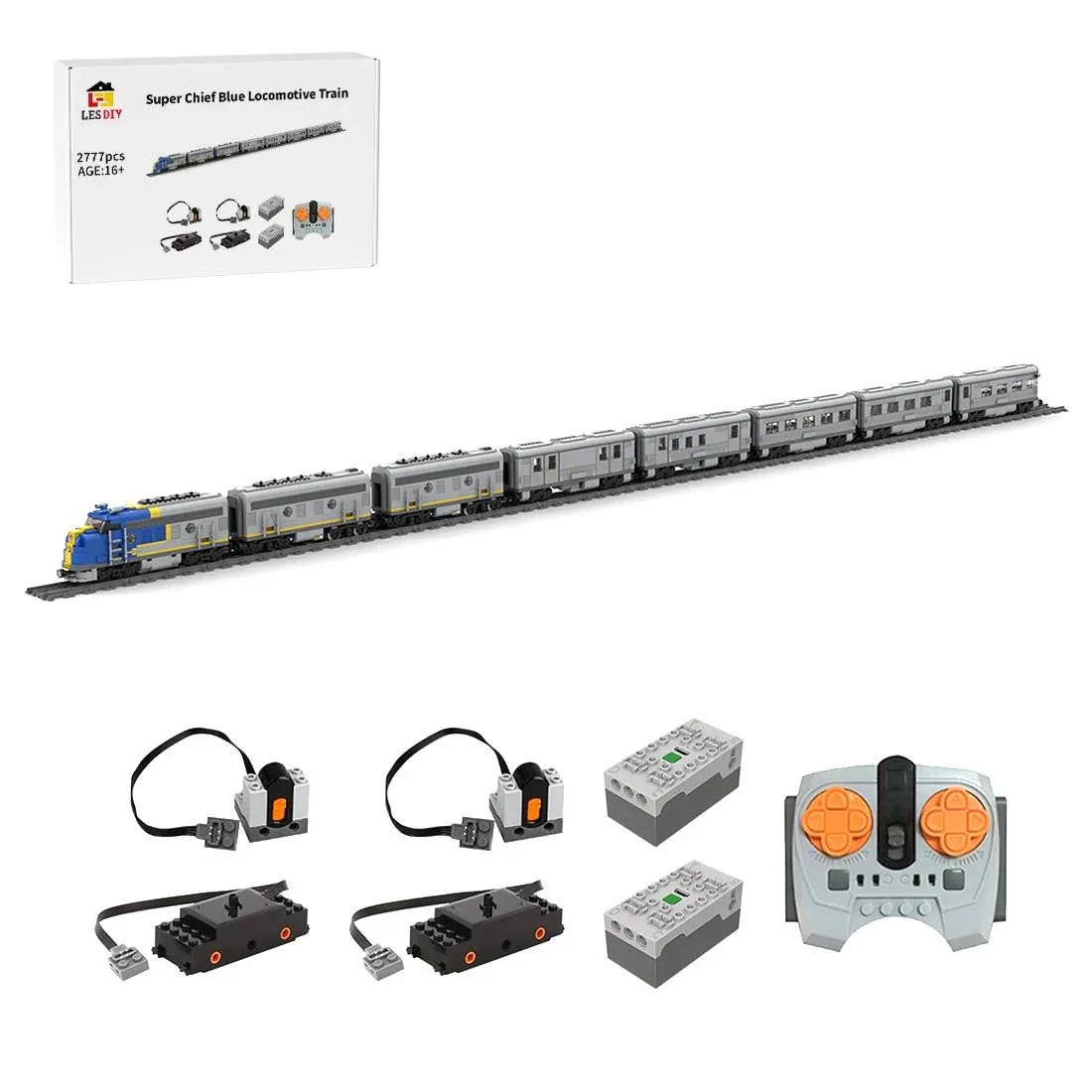 LesDiy Locomotive Santa Fe Super Chief Blue (LESDIY-3520815) - prix | Brick Broker