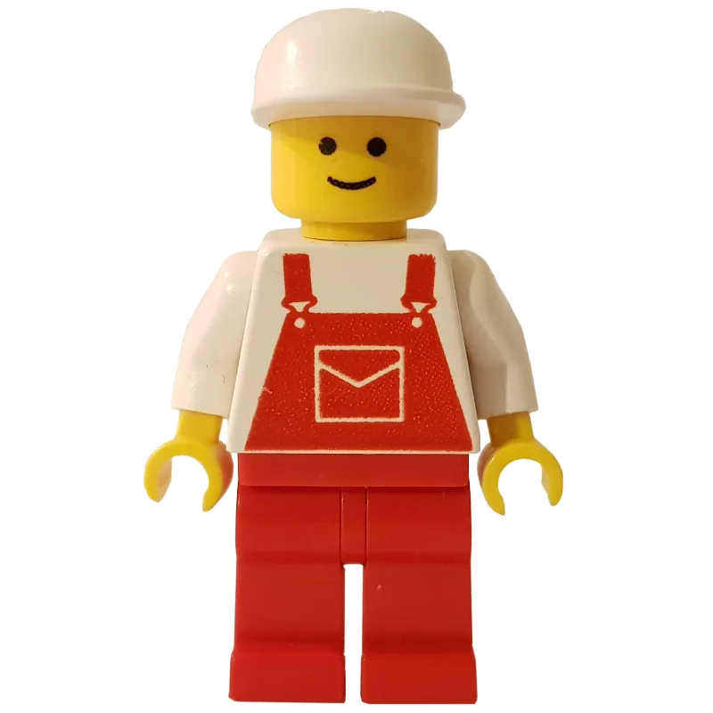 Man, Red Overalls, White Cap — dans quels sets LEGO ? (fig-008726) | Brick Broker
