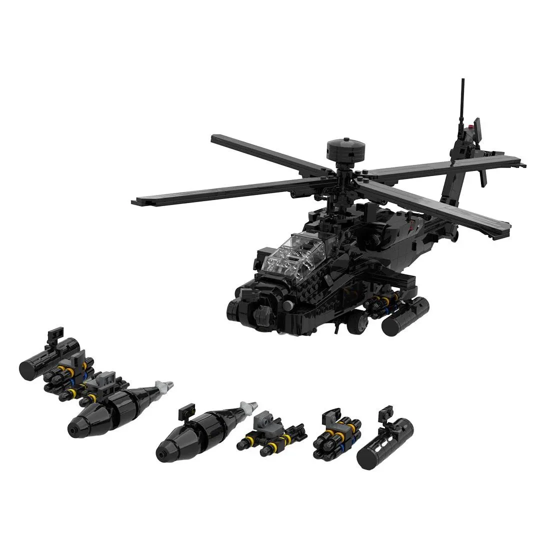 LesDiy Hélicoptère militaire avion Apache AH64E (LESDIY-3529941) - prix | Brick Broker