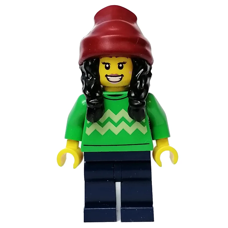 Bright Green Torso, Dark Blue Legs, Dark Red… — minifigurine LEGO | Brick Broker