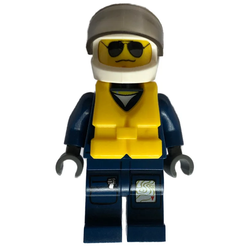 Policeman, Dark Blue Jacket with Pockets and… — minifigurine LEGO | Brick Broker