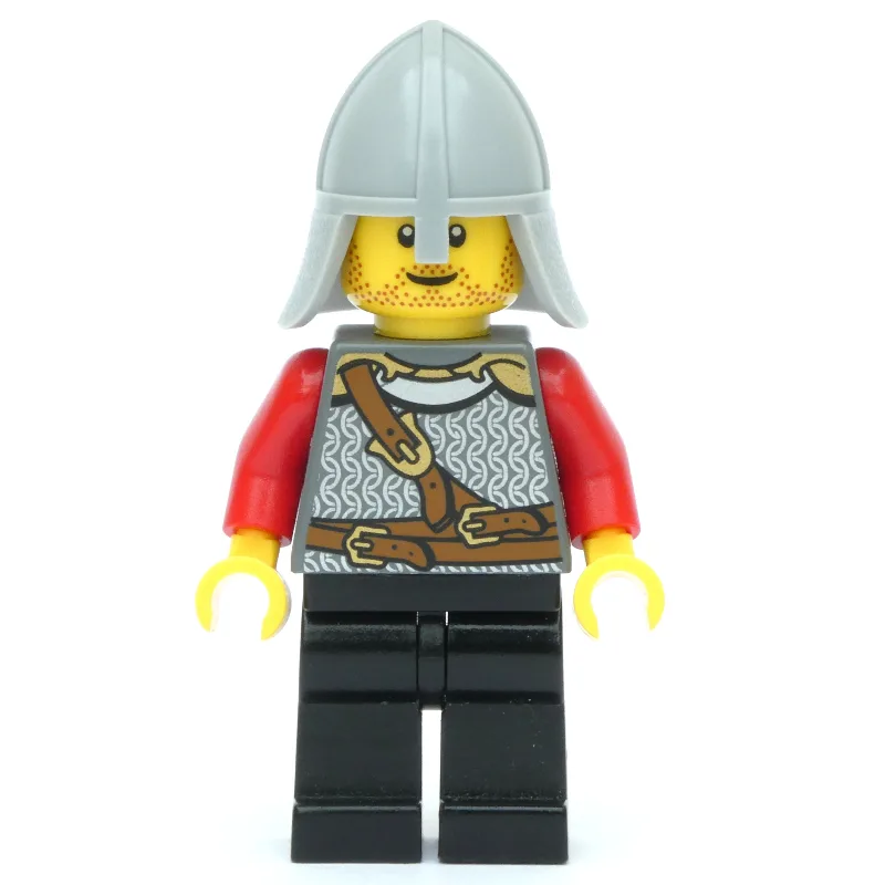 Knight - Dark Bluish Grey Torso, Black Legs,… — minifigurine LEGO | Brick Broker