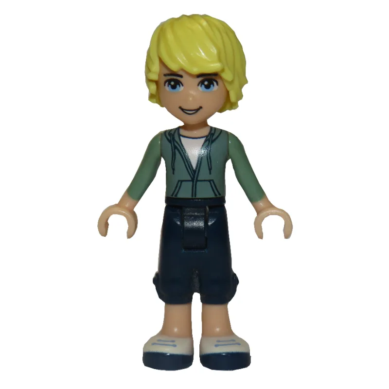 Ben - Sand Green Hoodie, Dark BLue Trousers — minifigurine LEGO | Brick Broker