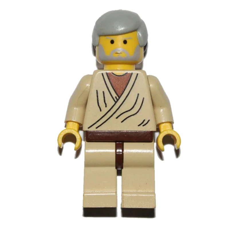 Obi-Wan Kenobi, Old, Yellow Skin, Light Gray… — minifigurine LEGO | Brick Broker