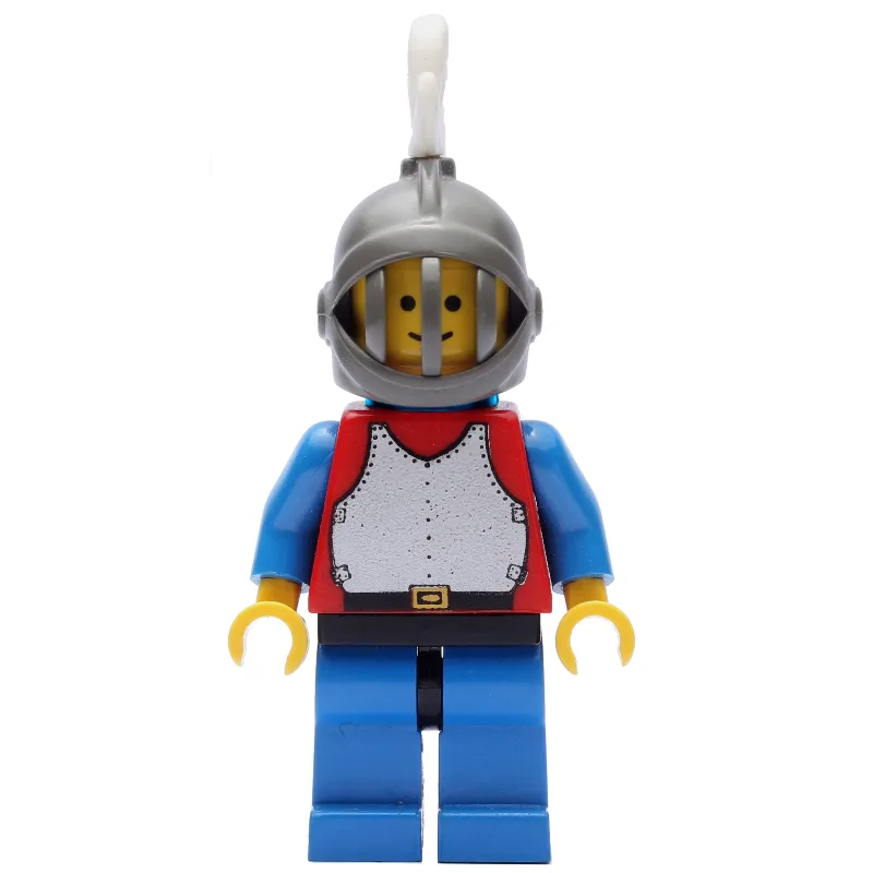 Knight (Breastplate on Red) - Blue Legs, Whit… — minifigurine LEGO | Brick Broker
