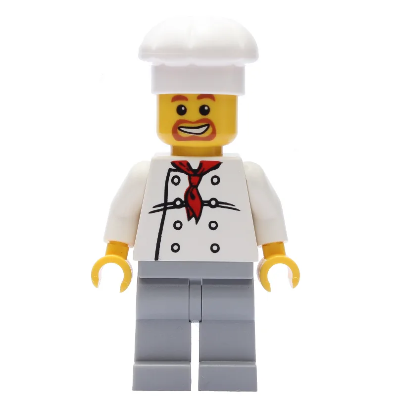 Chef, Red Neckerchief, Light Bluish Gray Legs… — minifigurine LEGO | Brick Broker