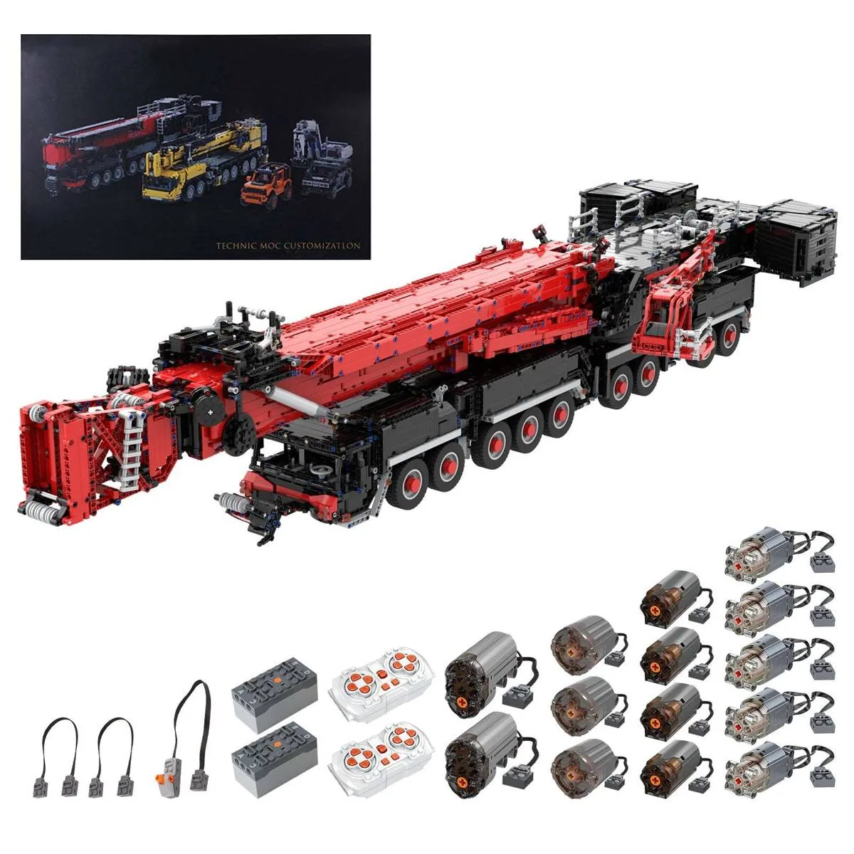 LesDiy Grues de chantier RC ultra larges à 14 moteurs LTM11200 (LESDIY-3351414) - prix | Brick Broker