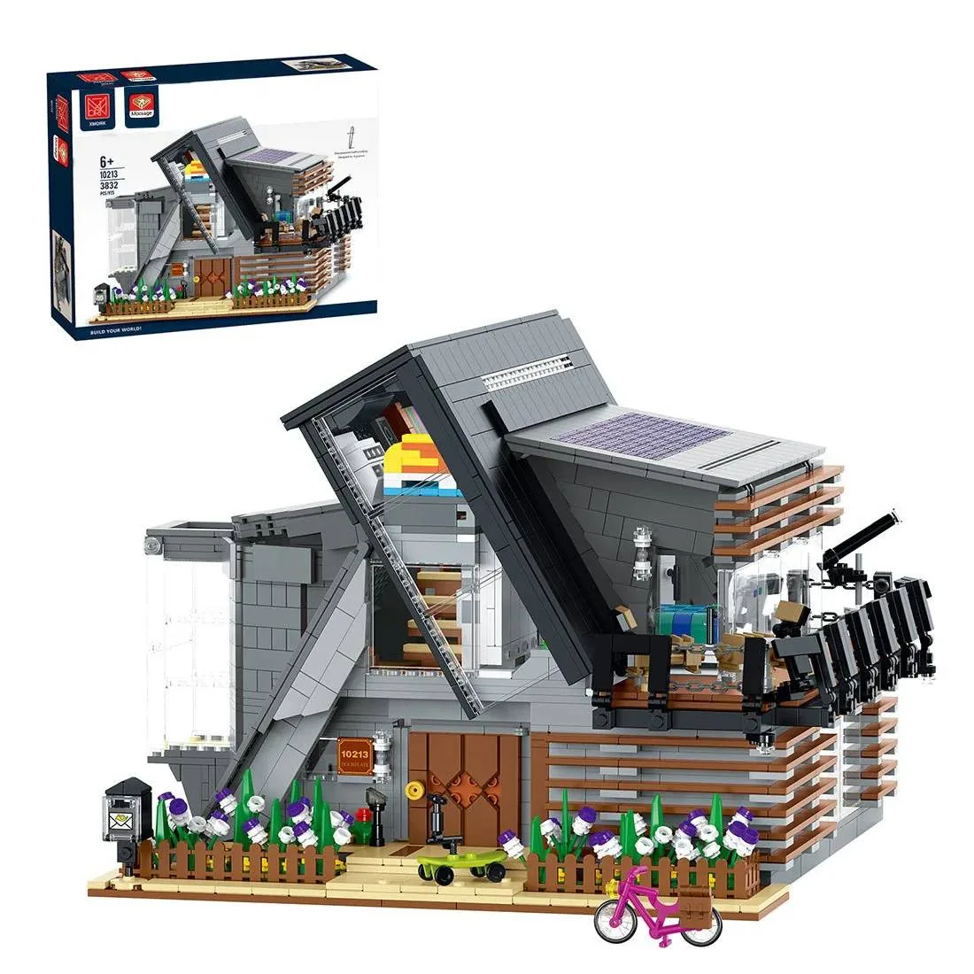 LesDiy Villa moderne avec kit d'éclairage LED (LESDIY-3618148) - prix | Brick Broker