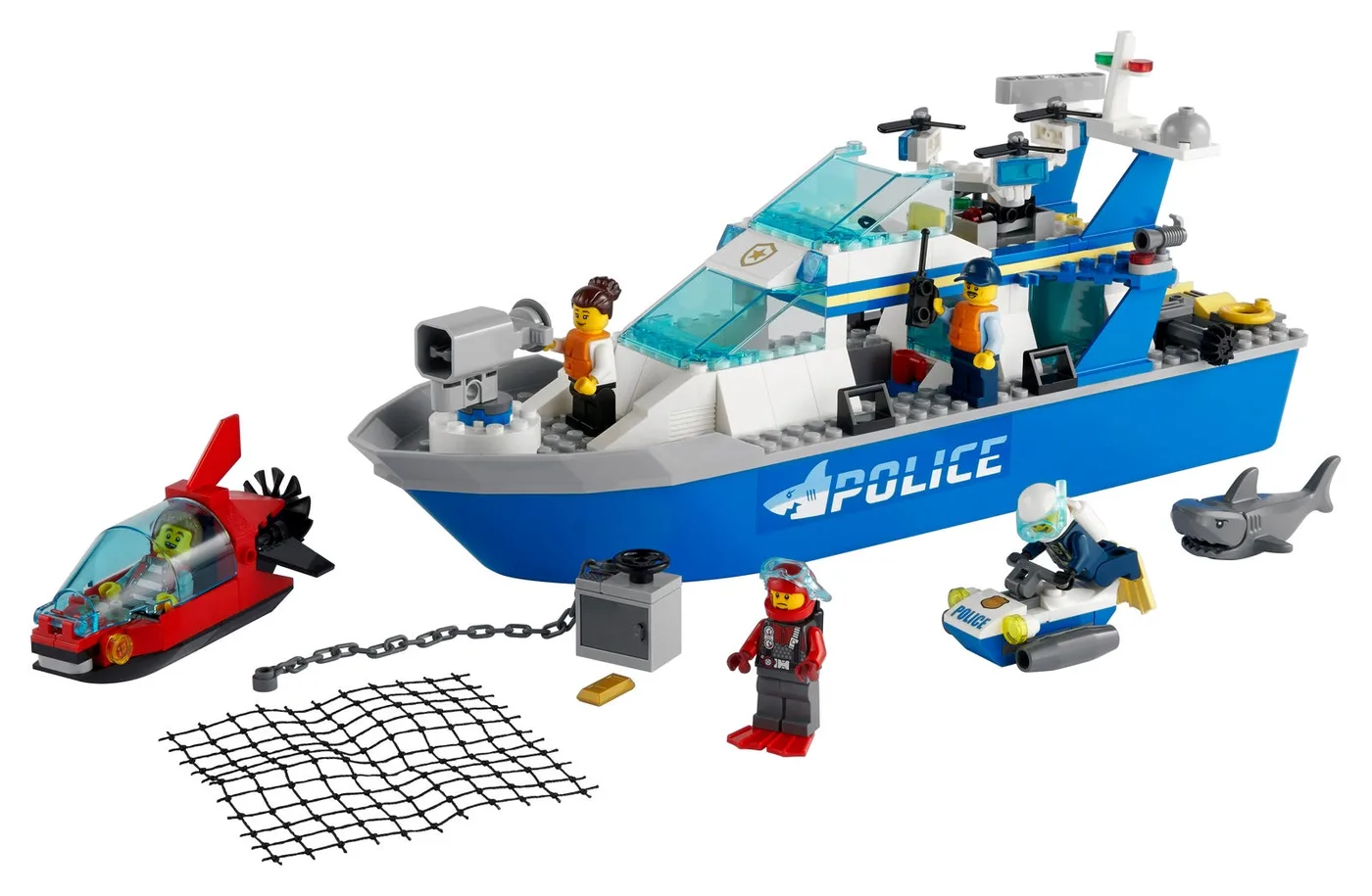 LEGO 60277 Bateau de patrouille de police - prix | Brick Broker