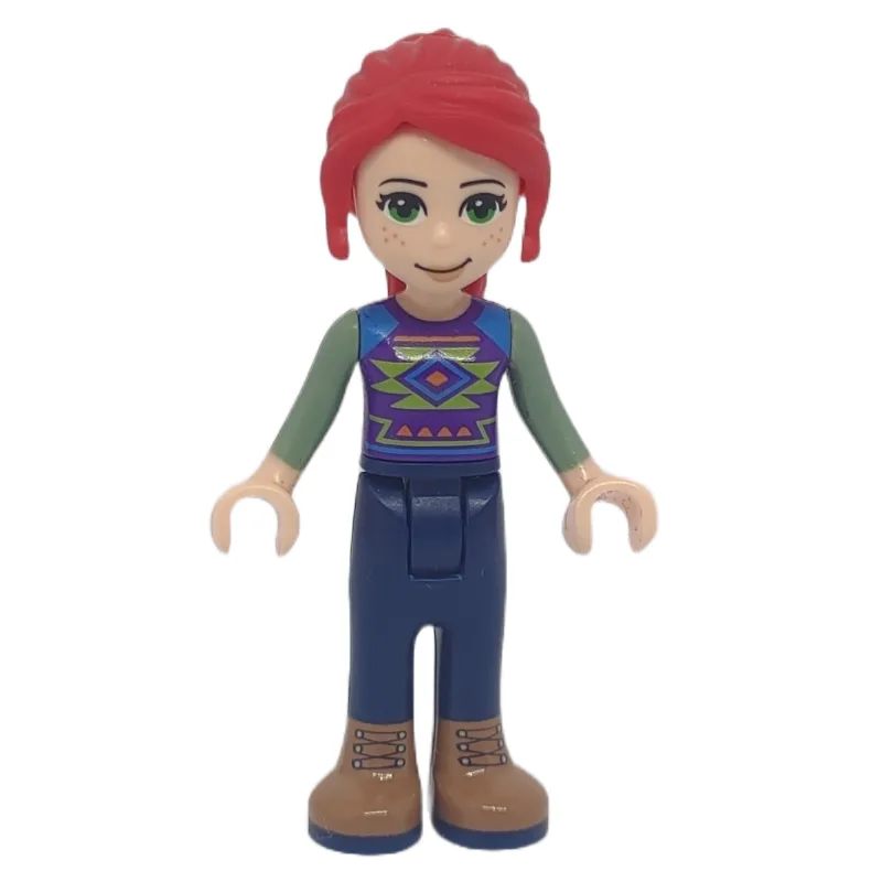 Mia - Christmas Sweater, Dark Blue Trousers — minifigurine LEGO | Brick Broker