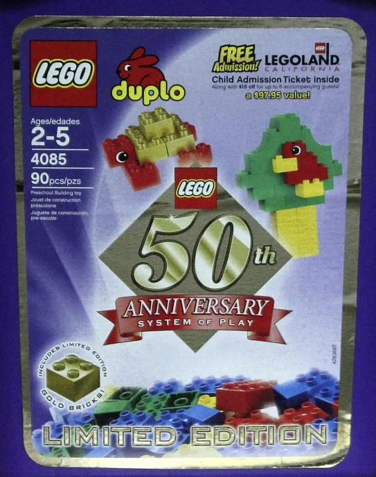 LEGO 4085 Seau du 50e Anniversaire - prix | Brick Broker