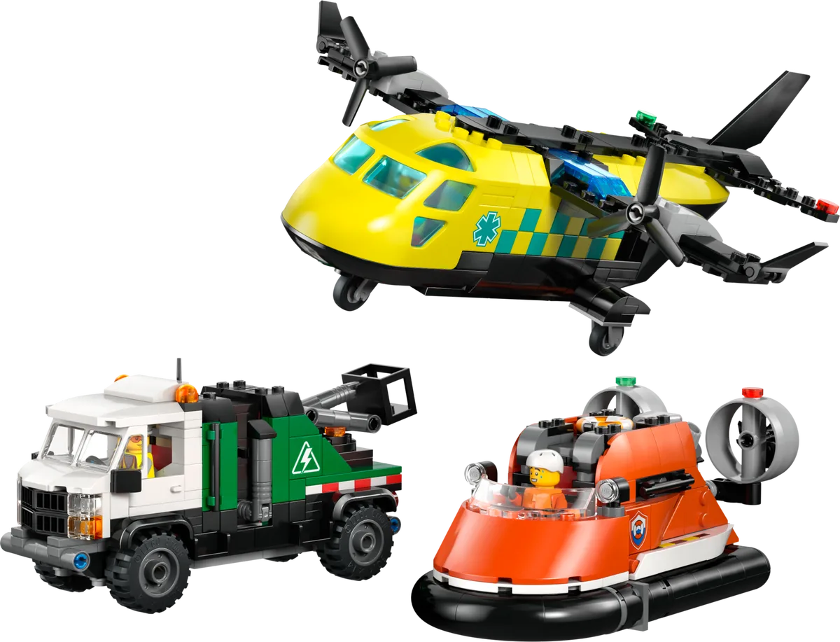 LEGO 60505 Avion, Camion d'entretien et Aéroglisseur Remix - prix | Brick Broker